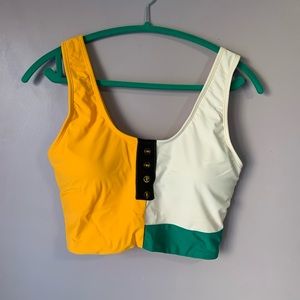 Coral Reef Swim colorblock swim top